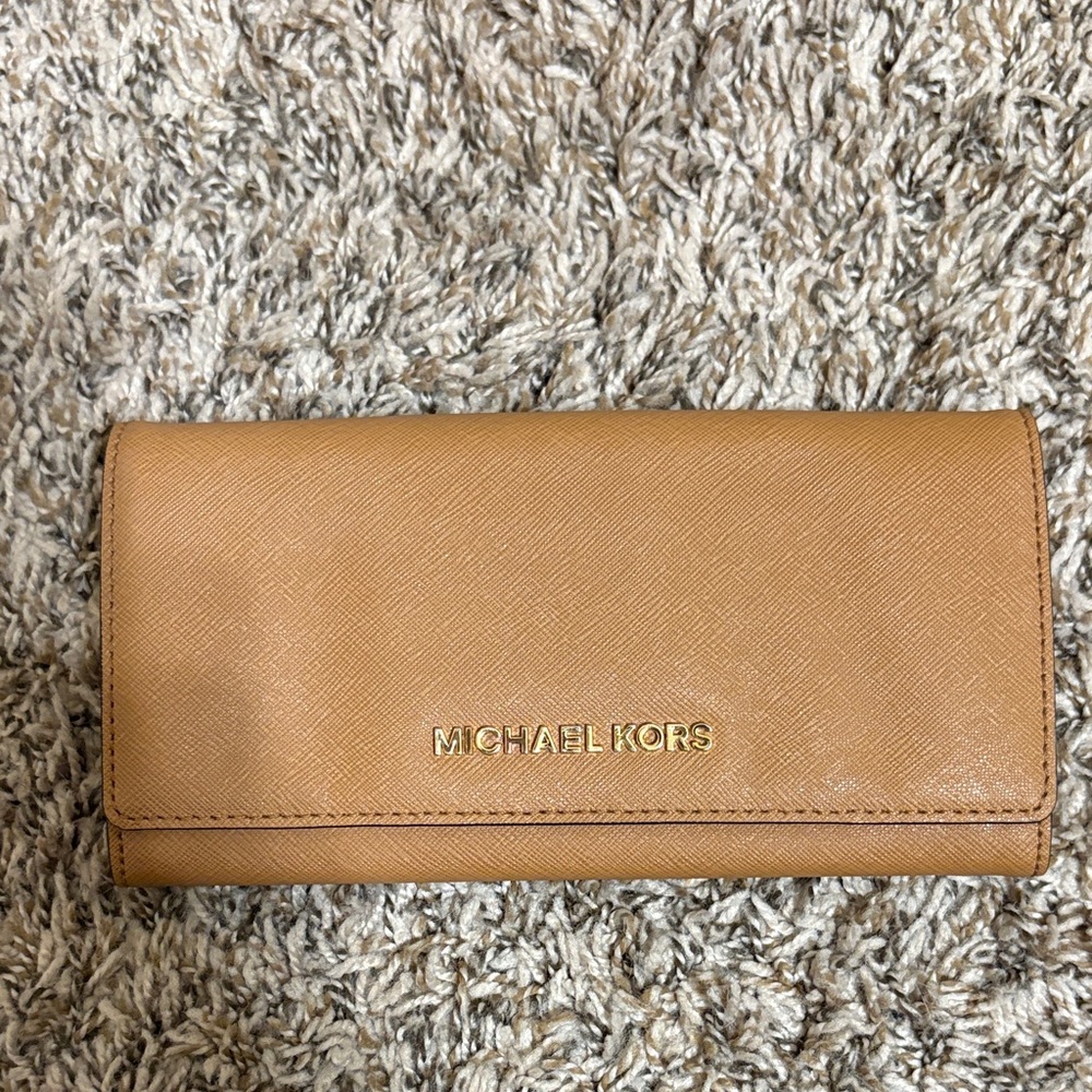 Michael Kors Camel Leather Wallet